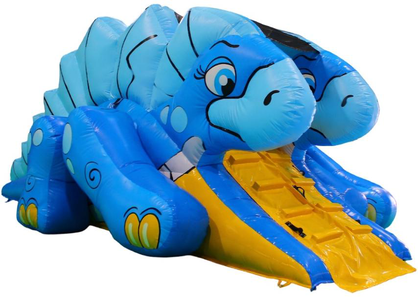 Gonfiabile Dino Slide azzurro