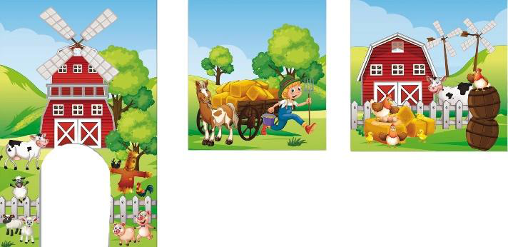 Grafica a tema personalizzabile per gonfiabile Combo — foto 12