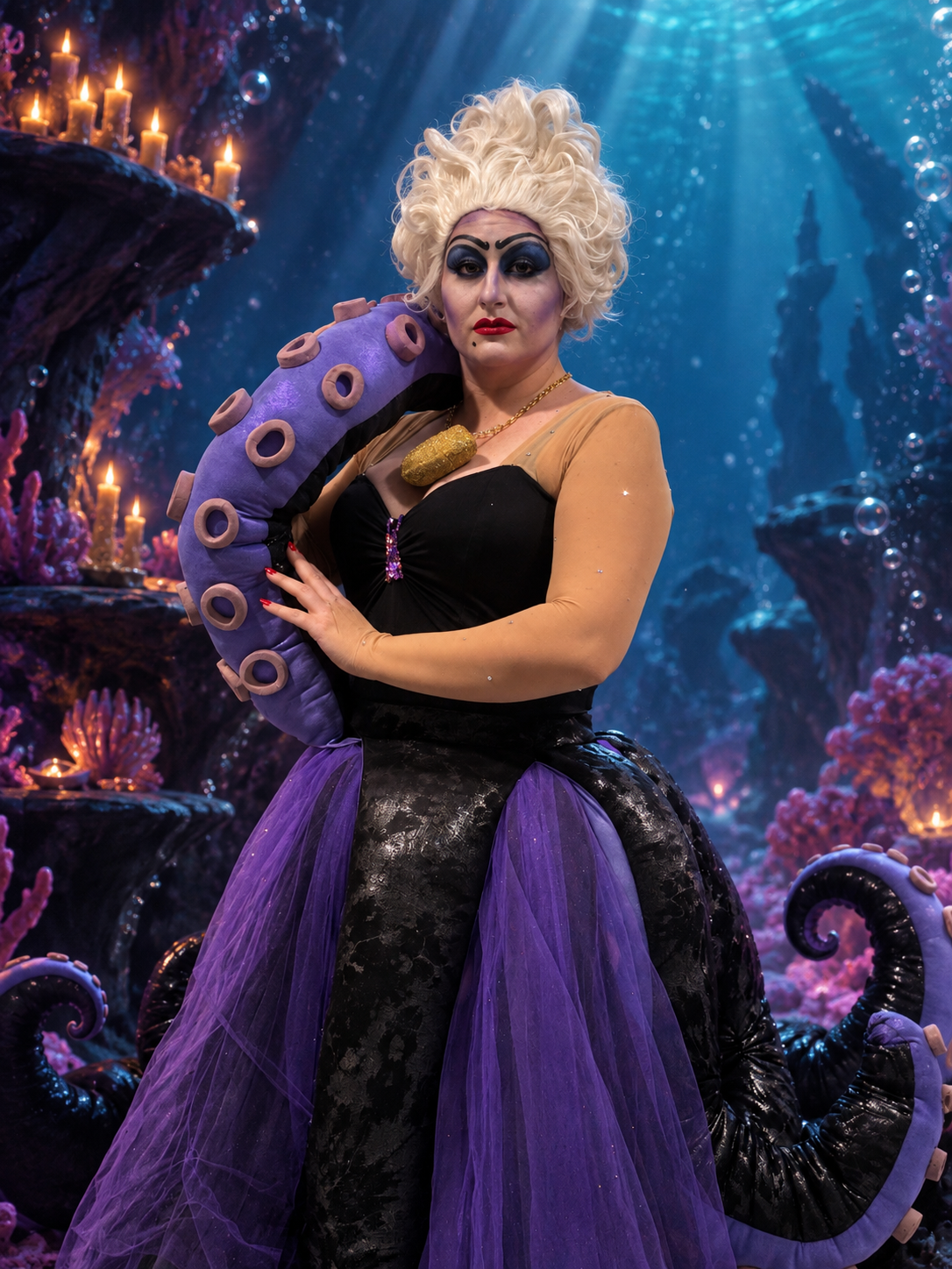 Personaggio in costume Ursula — La Sirenetta — Tribute